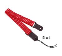 ibasenice Adjustable Ukulele Guitar Strap Pure Cotton Leather Head Essential for Ukulele Players