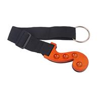 ibasenice Adjustable Wooden Cello End-pin Stopper Anti-slip Anchor Rest Floor Protector with Strap for Cello Players Black and Orange Design Prevents Slipping and Floor Damage