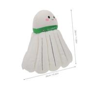 ibasenice Adorable Plush Badminton Shuttlecock Doll for Women Cute Stuffed Sports with Smiling Face Unique Shuttlecock Shape Collectible for Birthday and Decor