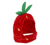 ibasenice Adorable Strawberry Hat for Dogs Cats Pet Headwear Prank Hat Pet Supplies Cat Dog Holiday Party Costumes