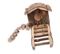 ibasenice Adorable Wooden Hamster Hideout Safe Habitat for Dwarf Hamsters Chinchillas Gerbils Durable for Cozy Living Spaces for Animal Cage