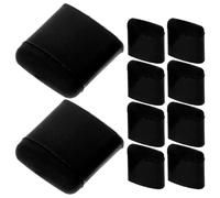 ibasenice Air Fryer Bumpers Protective Replacement Parts 10pcs Black with Square Corners to Prevent Damage and Longevity, Air Fryer Tray Feet Accessories