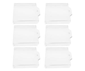 ibasenice Alarm Flap Cover Set 6pcs High-strength ABS Material for Fireproof Switch Protection in Institutions and Commercial Areas
