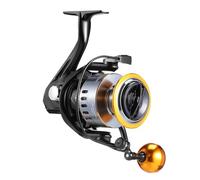 ibasenice All-metal Spinning Reel He Metal Handle Aerodynamic Fishing Gear for Freshwater and Saltwater Lightweight Compact Design for Lake River Ocean Anglers Smooth Retrieval with Easy