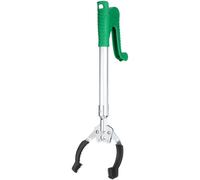 ibasenice Aluminum Alloy Reacher Grabber Tool 40cm Multi-Purpose Heavy Duty Grabber with Widened Clamp for Outdoors and Yard Use Suitable for Elderly and Wheelchair Users