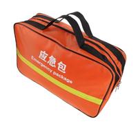 ibasenice and Multi-Compartment Nylon Lightweight Design Large Emergency Bag Empty with Reflective Stripes Aid Kit Carrier for Preparedness Home Fire