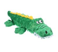 ibasenice Animal Shaped Dog Squeaky Plush Durable Teeth Grinding Chew for Puppies Soft and Wear Resistant Green Crocodile Plush for Teething and Interactive Play