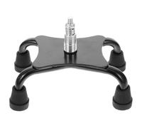 ibasenice Anti-Skid Rubber Cane Tip Replacement Pad for Quad Walking Stick Shock-Absorbing Crutch Foot Cover for Elderly Ferrules Accessory for Stability and Safety Various Terrains