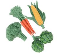 ibasenice Artificial Vegetable Decorations Fake Vegetables Set with Corn Carrot Broccoli & Artichoke Simulated Vegetable Models for Home Hotel Party Showcase Display Props and Early Education