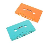 ibasenice Audio Celebrations for DIY Cassette Tape Tapes Blank 2pcs Decoration and Voice Memos , Reusable Plastic Shells Offering Creative Freedom for Vintage Style and Festive
