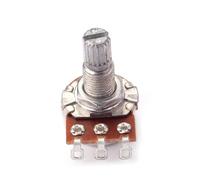 ibasenice Audio Potentiometer Assortment Kit Solder Lugs Linear Response Split Shaft Coarse Knurling for Guitar