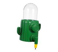 ibasenice Automatic Bird Water Dispenser Cactus Design Waterer for Parakeets Parrots Pigeons Effortless Hydration with Compatibility for Bird Cages