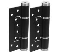 ibasenice Automatic Closing Hinge Self-Closing Door Hinge Aluminum Invisible Design Black for Door Study Rooms and Office