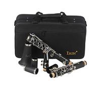 ibasenice B Flat Clarinet for Beginners Advanced Players Single Clarinet Case Cleaning Cloth Accessories Design for Music Practice and Performance