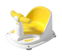 ibasenice Baby Bath Seat Non-Slip Infant Bathtub Chair for 12 Months Plus Toddler Sit-up Bath Support Yellow Mesh Bathing Frame Suitable for Newborns and Babies