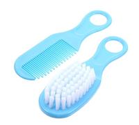 ibasenice Baby Comb Massage Comb and Brush Kit Smooth to Use Pp and TPE Material Blue Soft Hair Care for Newborn Infant Grooming