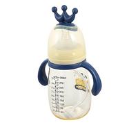 ibasenice Baby Water Bottle Sippy Cup for Toddlers Straw Bottle Blue Encourage Independence