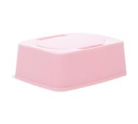 ibasenice Baby Wipes Container Pink Dustproof Storage Box Refillable PP Portable Compact Rectangular Holder for Wet Tissues and Cotton Pads in Bathroom and Travel
