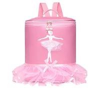 ibasenice Ballet Backpack for and Roomy Interior for Latin Dance Class Lovely Pink with Adjustable Buckle Design for Girls Children Or Modern Dance