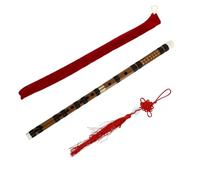 ibasenice Bamboo Flute Antique Style Professional Flute for Adults Practicing Musical Instrument Transverse in Bag for Beginners