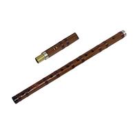 ibasenice Bamboo Flute Set Two-Section Bitter Bamboo Dizi Chinese Musical Instrument for Beginners Student Training F Key Portable Introductory Flute