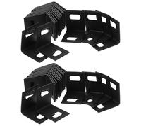 ibasenice Banding for Clips Black Plastic Strapping Lightweight 100pcs Packaging Banding Clips with Convenient Hand Corner Trim Protector Industrial Use