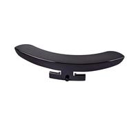 ibasenice Banjo Armrest Single Leg Mirror Finish Black Zinc Alloy Metal Banjo Replacement Parts Gate Accessory