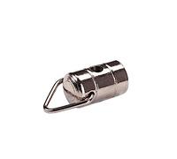 ibasenice Banjo Strap Lock Metal Strap Lock Button Acoustic Silver Large Size Easy to Install