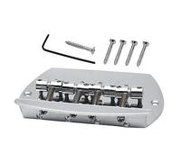ibasenice Bass Guitar Parts Metal Guitar Bridge Tailpiece Replacement Easy to Install