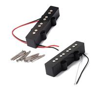 ibasenice Bass Pickup String Electric Bridge Neck Jb Pickup Open Style Set for Guitar Accessories Kit Bass Guitar Picks