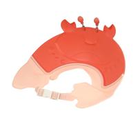 ibasenice Bath Hat for Toddlers Plastic Crab Shape Baby Shower Hat Adjustable Design Prevents Shampoo from Touching Face Adorable Style for Safe Hair Washing