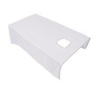 ibasenice Beauty Salon Bed Sheet with Hole Grey 120x200cm Breathable Massage Couch Sheet Sturdy Quick-Dry Spa Therapy Linen for Professional Massage and Beauty Treatment