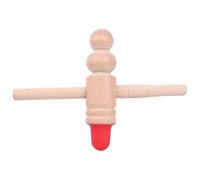 ibasenice Beech Wood Cross-Shaped Foot Acupoint Massager Stick, Red Wooden Therapy Scraping Tool for Foot Massage and Pressure Point Relaxation, Manual Wood Body Massage Tool for Wellness