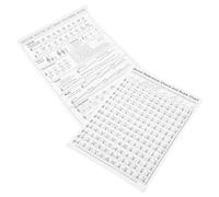 ibasenice Beginner Harp Chord Chart Poster Coated Paper Practice Guide for Students Teachers for Learning Skill Enhancement Graphic Instructions