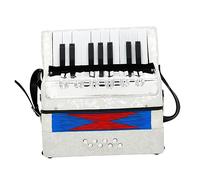 ibasenice Beginner Practice Accordion Educational Plaything for Boys and Girls Lightweight and Portable Handheld Musical Instrument for Amateurs and Young Learners Beautiful Sound Quality