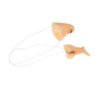 ibasenice Beige Vinyl Witch Nose and Chin Mask for Masquerade Party with Comfortable and Adjustable Fit, Unique Design for Halloween Role Play and Carnival Cosplay
