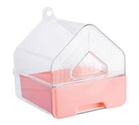 ibasenice Bird Bath Box Transparent Drawer Style Bathtub for Parrots Lovebirds and Small Birds Easy to Clean Space Saving Design Portable and Lightweight for Home Travel
