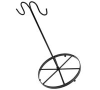 ibasenice Black Iron Banana Holder Stand for Kitchen Countertop, Simple Design Fruit Hanging Hook to Keep Bananas Fresh Longer and Ripen Evenly, for Home Decor and Kitchen Organisation