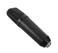 ibasenice Black Metal Condenser Microphone Body Internal Suspension, Xlr Studio Mic Housing Designed to Prevent Popping Noises and Reduce Airflow Turbulence, for Interviews and Content