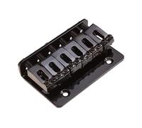 ibasenice Black Plated Iron Electric Guitar Bridge 6 String Fixed Hard Tail 728x40mm Adjustable Saddles 10.5mm String Space Wrench and Screws Included