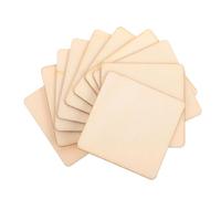 ibasenice Blank Wood Pieces Suitable for Wedding Ornaments and Craft Projects 10pcs Rectangular Wood Craft Slices Unfinished Synthetic Material for Painting and Writing