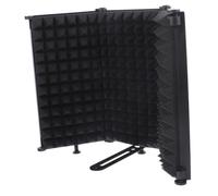 ibasenice Blowout Net and Wind Screen for Microphone Mic Cover Foldable Iron Material Noise Reduction Shield for Recording Studio