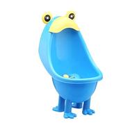 ibasenice Blue Boy Potty Training Urinal with Groove Design and Detachable Supporting Feet, Bathroom Accessory for Baby Boys Featuring Large Suction Cups for Stable Installation