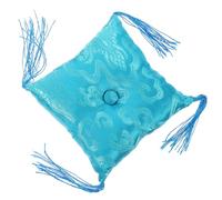 ibasenice Blue Nepal Style Buddha Sound Bowl Pad Made of Cloth with Practical Fixing Feature Protective Bowl Holder Cushion for Meditation Color Color