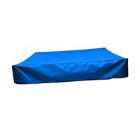 ibasenice Blue Sandbox Cover for Childrens Small Bathtubs and Garden Courtyards Durable Outdoor Shade Traction Rope to Protect Sand and From Dirt