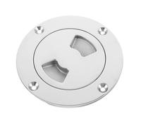 ibasenice Boat Deck Plate Hatch round Boat Hatch Cover 3" Stainless Steel Silver Non Slip for Kayak, Yacht, Rough Seas and Daily Marine Use