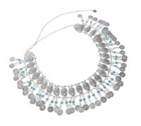 ibasenice Boho Coin Tassel Waist Chain for Women Dancing Belly Chain Belt Elegant Bohemian Body Jewelry for Dance Performances Parties Travel Accessories