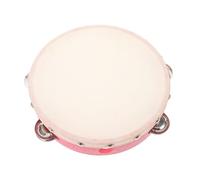 ibasenice Boy Girl's Drum Pink Ring Tambourine Hand Held Musical Instrument Boys and Girls Rhythm Tambourine Percussion Instrument