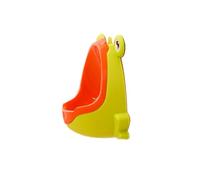 ibasenice Boys Potty Training Urinal with Fun Whirling Windmill Yellow Easy to Install with Cups for Teaching Boys to Aim Removable Waste Tank