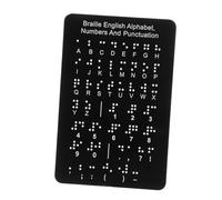ibasenice Braille Learning Board with Raised Dots Portable Writing Pad for Blind Students Enhanced Tactile Design Material Educational Tool